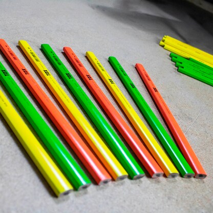 Artikelbild 4 für TOX Zimmermannsbleistift HB neonorange, 12 St., Artikelnummer 560344