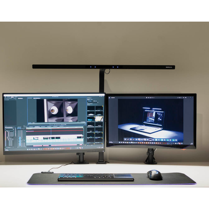 Artikelbild 2 für MAUL MAULgate LED-Schreibtischlampe schwarz mit Tischklemme, Artikelnummer 628968