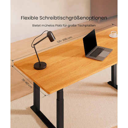 Artikelbild 4 für FlexiSpot E7 Plus elektrisch höhenverstellbares Schreibtischgestell schwarz ohne Tischplatte, Kufen-Gestell schwarz 99,0 - 159,0 x 68,0 cm, Artikelnummer 656516