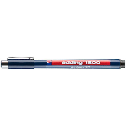 Artikelbild 4 für edding 1800 profipen Fineliner schwarz 0,1 + 0,3 + 0,5 mm, 3 St., Artikelnummer 824134