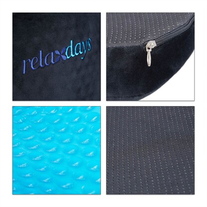 Artikelbild 6 für relaxdays Sitzkissen Orthopädisch schwarz, Artikelnummer 365951