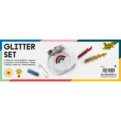 Artikelbild 2 für folia Bastelset Glitterbox mehrfarbig, Artikelnummer 478887