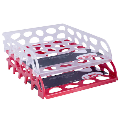 Artikelbild 2 für sax design Briefablage Voronoi rot, Artikelnummer 410441