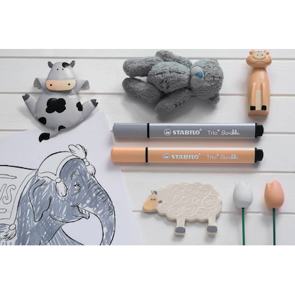Artikelbild 10 für STABILO Trio® Scribbi Filzstifte farbsortiert, 8 St., Artikelnummer 603600