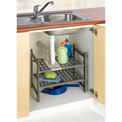 Artikelbild 3 für WENKO Teleskopregal Flexi grau 45,0 - 80,0 x 28,0 x 39,0 cm, Artikelnummer 532397