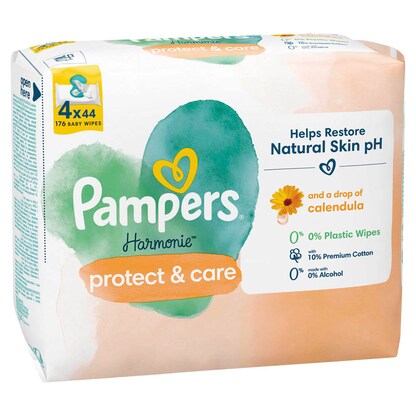 Artikelbild 6 für Pampers® Feuchttücher protect & care Harmonie™ 1-lagig weiß, 176 St., Artikelnummer 273934