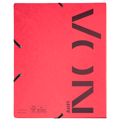 Artikelbild 5 für VON LEITZ Ringbuch 2-Ringe rot 2,5 cm DIN A4, 1 St., Artikelnummer 635278