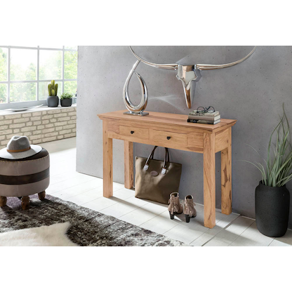 Artikelbild 3 für WOHNLING Schreibtisch braun rechteckig, 4-Fuß-Gestell braun 110,0 x 40,0 cm, Artikelnummer 540077