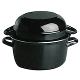 Artikelbild 1 für APS Muscheltopf schwarz 2,6 l, Artikelnummer 195349