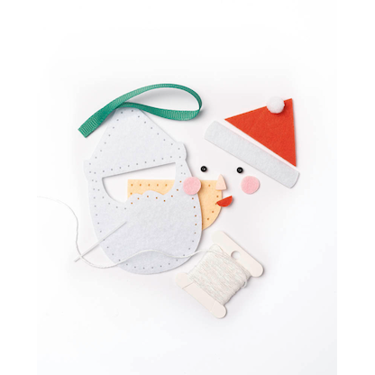 Artikelbild 3 für folia Nähset Mini Filzinies NIKOLAUS rot, weiß, Artikelnummer 692299