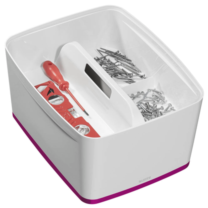 Artikelbild 12 für AKTION: LEITZ MyBox Aufbewahrungsbox 18,0 l perlweiß/pink 38,5 x 31,8 x 19,8 cm mit Prämie nach Registrierung, Artikelnummer 403156