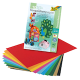Artikelbild 1 für folia Tonpapier farbsortiert 130 g/qm 10 Blatt, Artikelnummer 155919