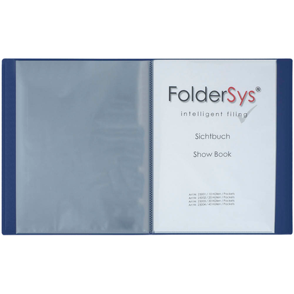 Artikelbild 4 für FolderSys FolderSys® Sichtbuch DIN A4, 40 Hüllen blau, 1 St., Artikelnummer 642207