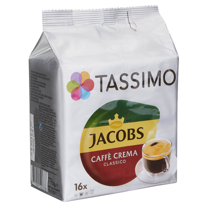 Artikelbild 2 für TASSIMO JACOBS CAFFÈ CREMA CLASSICO Kaffeediscs, Arabica- und Robustabohnen 16 Portionen, Artikelnummer 857631