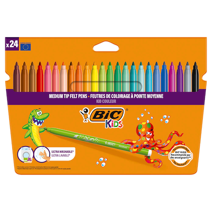 Artikelbild 1 für BIC Kids Kid Couleur Filzstifte farbsortiert, 24 St., Artikelnummer 918925