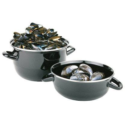 Artikelbild 2 für APS Muscheltopf schwarz 2,6 l, Artikelnummer 195349