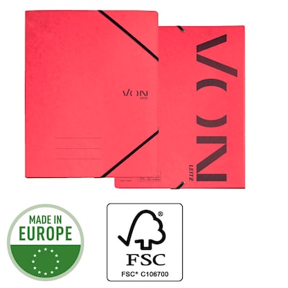 Artikelbild 6 für VON LEITZ Ringbuch 2-Ringe rot 2,5 cm DIN A4, 1 St., Artikelnummer 635278