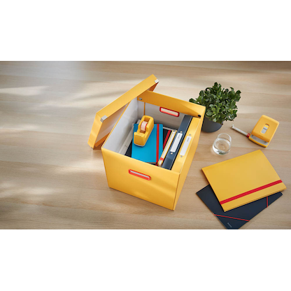 Artikelbild 2 für AKTION: LEITZ Click & Store Cosy Aufbewahrungsbox 32,5 l gelb 32,0 x 36,0 x 31,0 cm mit Prämie nach Registrierung, Artikelnummer 652341