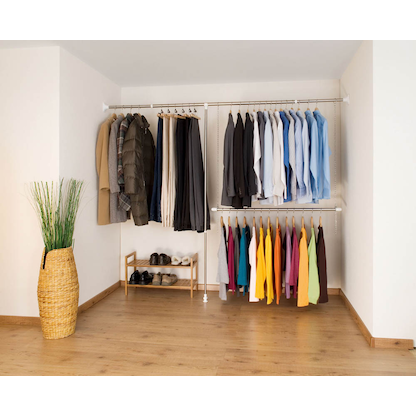 Artikelbild 4 für WENKO Teleskop-Garderobe silber Metall 150,0-245,0 x 160,0-202,0 cm, Artikelnummer 816704