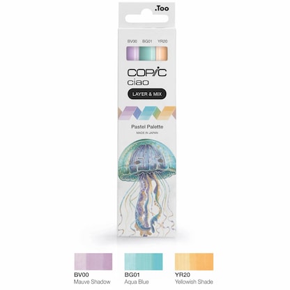 Artikelbild für COPIC® Ciao Pastel Palette Layoutmarker-Set farbsortiert 1,0 + 6,0 mm, 1 Set, Artikelnummer 361448