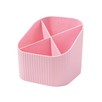 Artikelbild 2 für HAN Stiftehalter X-LOOP pastellrosa Kunststoff 4 Fächer 11,1 x 11,1 x 10,5 cm, Artikelnummer 372499