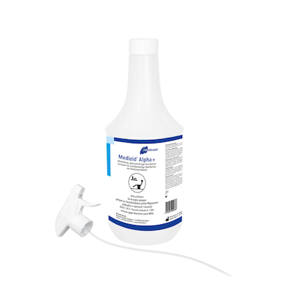 Artikelbild 21 für Meditrade® Medizid® Alpha+ Alkoholfreies Desinfektionsmittel 1,0 l, Artikelnummer 564837