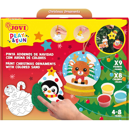 Artikelbild 5 für JOVI Bastelset Play & Fun Sand Painting Kit Christmas mehrfarbig, Artikelnummer 712982