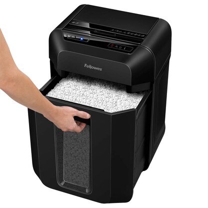 Artikelbild 12 für AKTION: Fellowes AutoMax 90M Aktenvernichter mit Partikelschnitt P-4, 4 x 12 mm, bis 90 Blatt, schwarz, Artikelnummer 165508