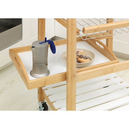 Artikelbild 4 für WENKO Servierwagen Finja Bambus 49,0 x 38,0 x 81,0 cm, Artikelnummer 810873