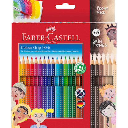 Artikelbild 16 für FABER-CASTELL Colour Grip Skin Tones Buntstifte farbsortiert, 24 St., Artikelnummer 277776