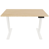 Artikelbild 1 für BISLEY E-StarterTech elektrisch höhenverstellbarer Schreibtisch kendal eiche rechteckig, T-Fuß-Gestell weiß 140,0 x 80,0 cm, Artikelnummer 413199