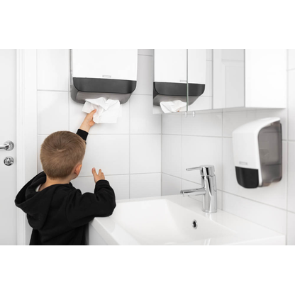 Artikelbild 4 für KATRIN Papierhandtuchspender M 77410 weiß Kunststoff, Artikelnummer 200206