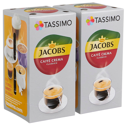 Artikelbild 3 für TASSIMO JACOBS CAFFÈ CREMA CLASSICO Kaffeediscs, Arabica- und Robustabohnen 16 Portionen, Artikelnummer 857631