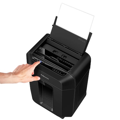 Artikelbild 13 für AKTION: Fellowes AutoMax 90M Aktenvernichter mit Partikelschnitt P-4, 4 x 12 mm, bis 90 Blatt, schwarz, Artikelnummer 165508