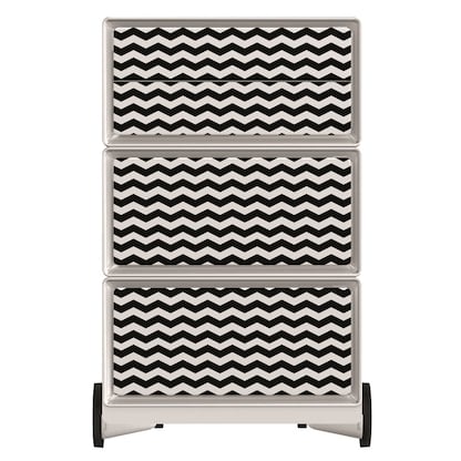 Artikelbild 3 für PAPERFLOW easyBox Black & White Rollcontainer weiß, schwarz 4 Auszüge 39,0 x 43,6 x 64,2 cm, Artikelnummer 215679