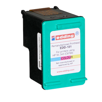 Artikelbild 3 für edding EDD-181 color Druckerpatrone kompatibel zu HP 343 (C8766EE), Artikelnummer 108480