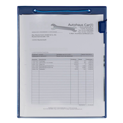 Artikelbild 2 für EICHNER Auftragstaschen blau für EICHNER Planungstafeln, Artikelnummer 753855