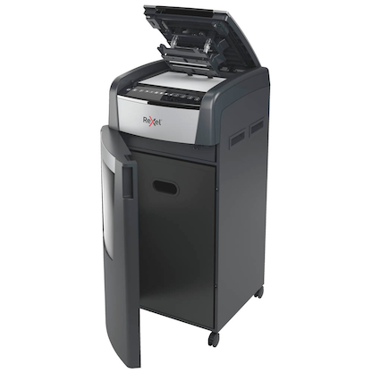 Artikelbild 8 für AKTION: Rexel Optimum AutoFeed+ 750M Aktenvernichter mit Partikelschnitt P-5, 2 x 15 mm, bis 750 Blatt, schwarz mit 200 Euro CashBack, Artikelnummer 429823