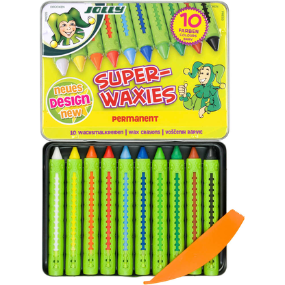 Artikelbild 2 für JOLLY SUPERWAXIES Wachsmalstifte farbsortiert, 10 St., Artikelnummer 478547