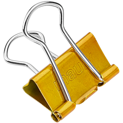 Artikelbild für 12 MAUL Foldbackklammern gold 1,9 cm, Artikelnummer 242776