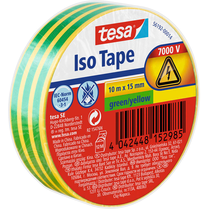 3M Deutschland PVC Elektro-Isolierband 19 Mm X 20 M, Grün Scotch 35 19x20 Gn 7100238734