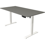 Artikelbild 1 für Kerkmann Move 1 elektrisch höhenverstellbarer Schreibtisch grafit rechteckig, T-Fuß-Gestell weiß 160,0 x 80,0 cm, Artikelnummer 852451