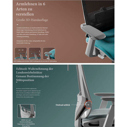 Artikelbild 11 für LMG Bürostuhl, SM6F-BH Stoff schwarz, Gestell schwarz, Artikelnummer 271678