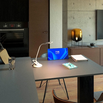 Artikelbild 9 für Hansa Swirl Schreibtischlampe weiß, silber 4 W mit Tischklemme, Artikelnummer 496147