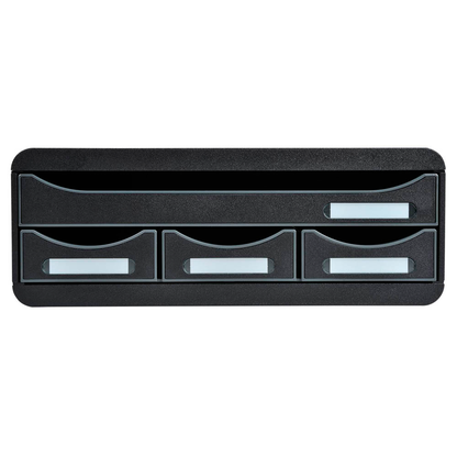 Artikelbild 2 für Exacompta Schubladenbox Toolbox schwarz 319714D, DIN A4 quer mit 4 Schubladen, Artikelnummer 667701