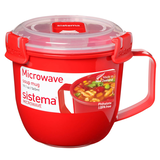Artikelbild 1 für sistema® Mikrowellen-Suppentasse rot 565,0 ml, 1 St., Artikelnummer 593182