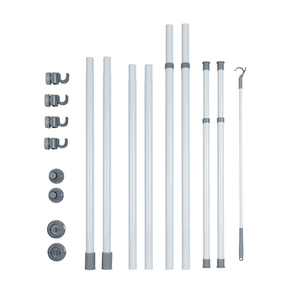 Artikelbild 7 für WENKO Teleskop-Garderobe Herkules 50610100 grau Metall 75,0 - 120,0 x 165,0 - 300,0 cm, Artikelnummer 664914