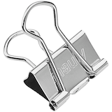 Artikelbild 1 für 12 MAUL Foldbackklammern silber 1,9 cm, Artikelnummer 242818