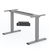 Artikelbild 1 für FlexiSpot E1 Pro elektrisch höhenverstellbares Schreibtischgestell grau ohne Tischplatte, T-Fuß-Gestell grau 111,6 - 148,6 x 68,0 cm, Artikelnummer 656466
