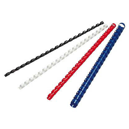 Artikelbild 2 für 100 Fellowes Kunststoffbinderücken weiß für 40 Blatt, Artikelnummer 829689